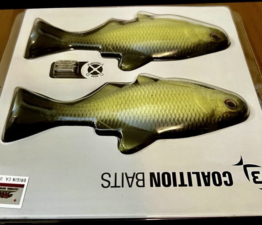 1-2 pk 13 Fishing Coalition Bait Co BAMF Wedge Swimbait Lures GOLDEN RETRIEVER - Image 3