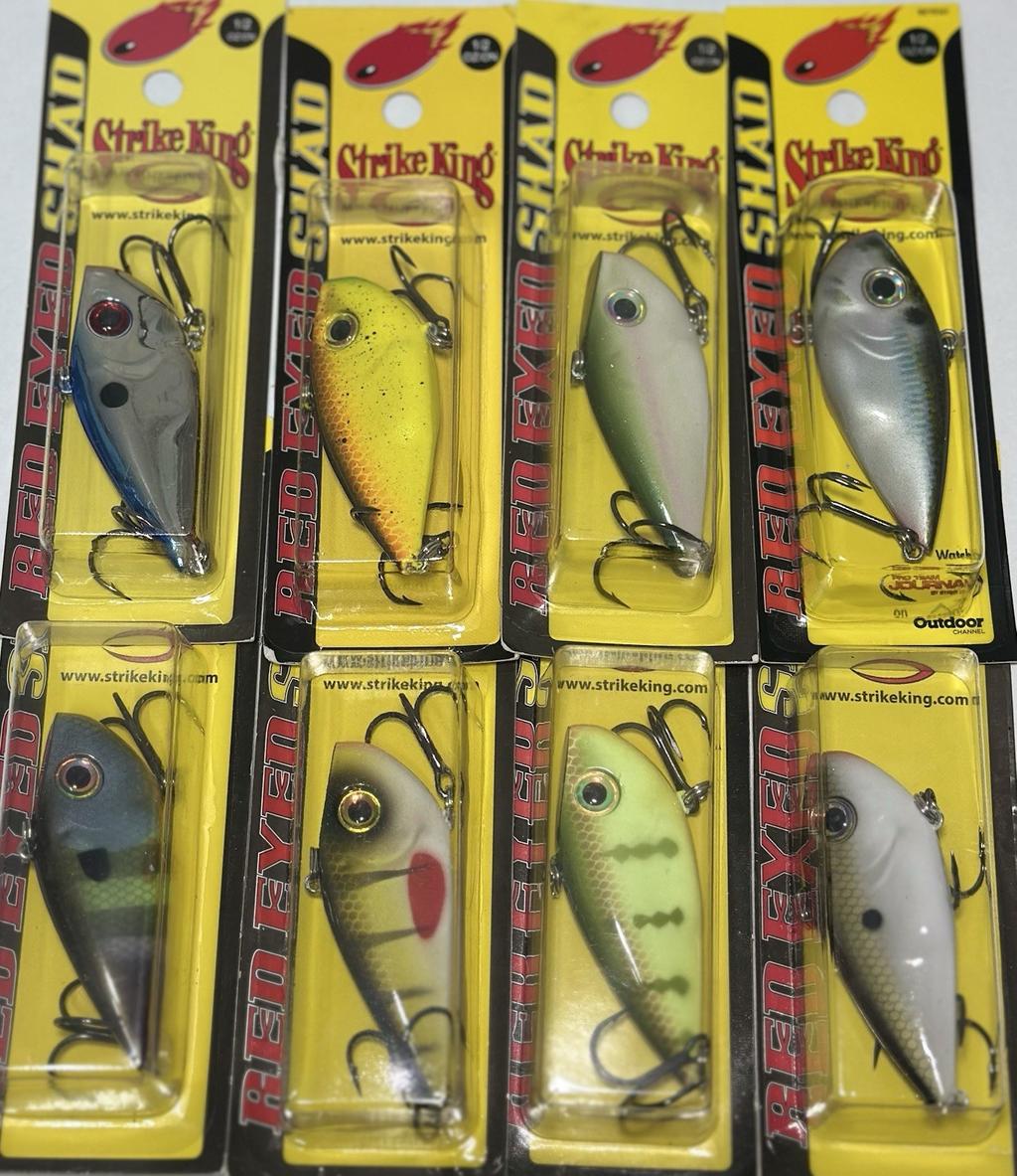 Strike King Red Eyed Shad Crankbait - (Lot of 8) - Image 1