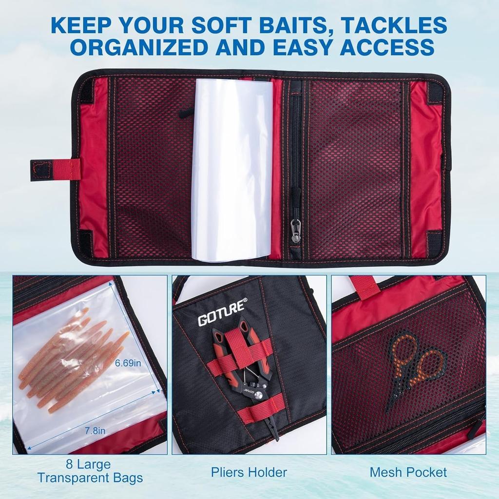 All-in-One Wacky Worm Fishing Kit: Soft Plastics, Tools & Storage - 279 Pieces - Image 10