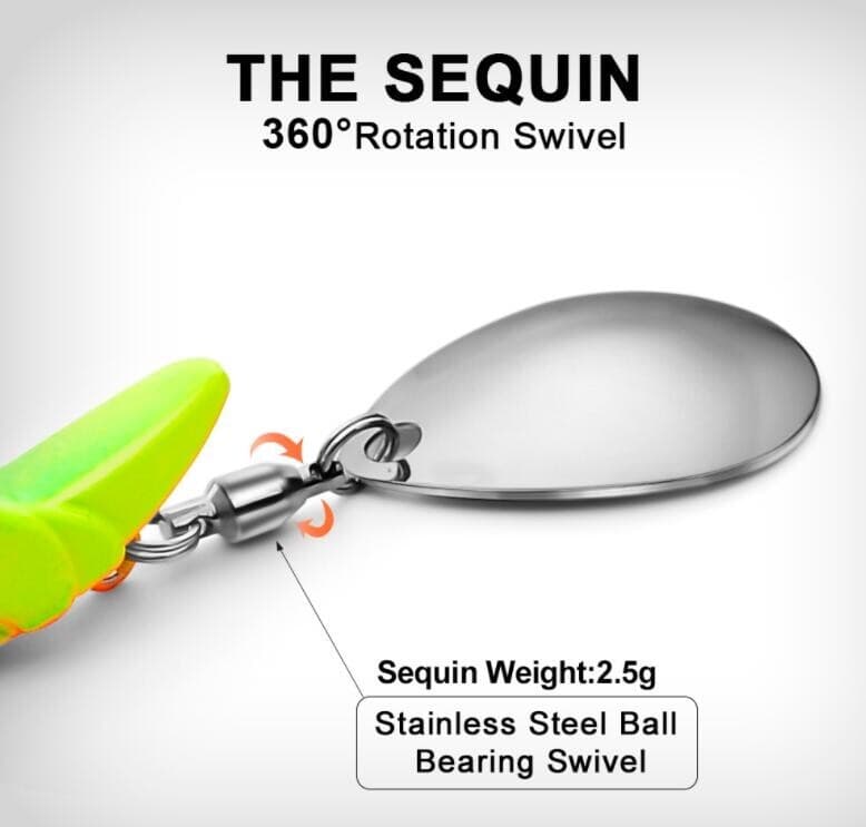 5PCS Fishing Lures Spinnerbait Spoon 10.5g Jigs Crankbait Artificial Hard Bait - Image 6