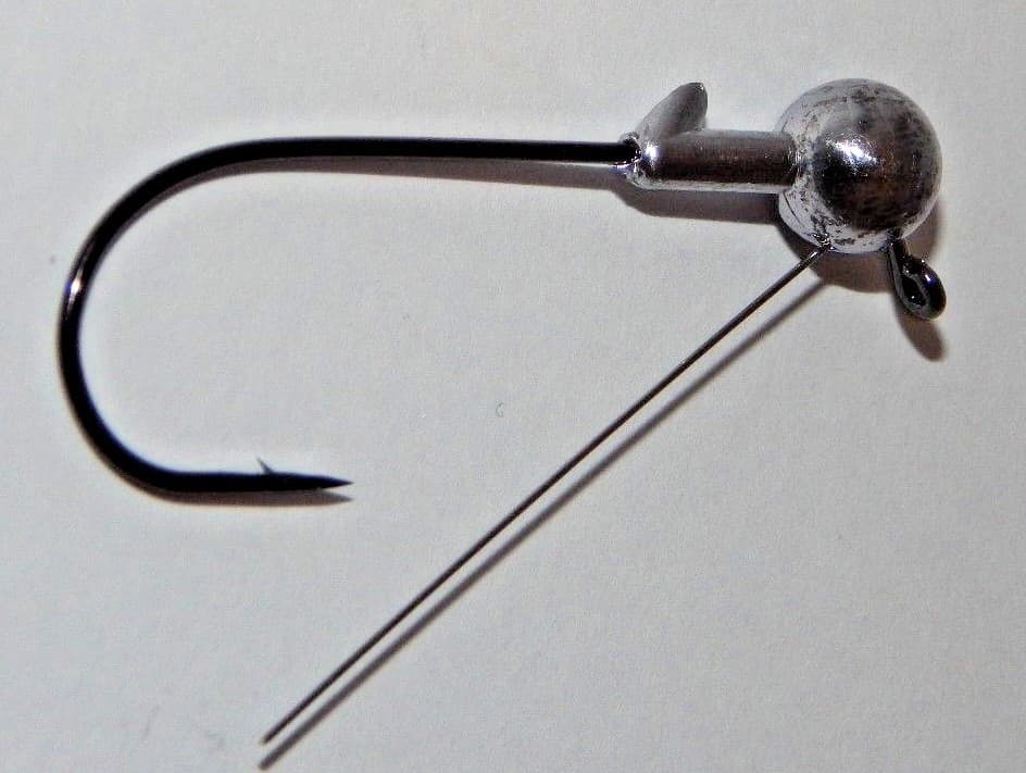 (25) 1/4 oz 3/0 Weedless jighead wire FLAT EYE grub head swimbait Umbrella rig - Image 9