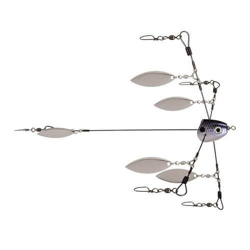Tour Grade Titanium Rig Small Hvy Wire Blue Gizzard Umbrella Rig Lure - Image 2