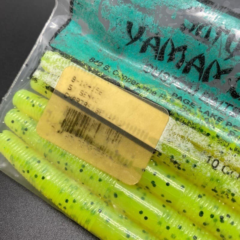 818336 Gary Yamamoto 5 Inch Yamasenko Pieces 156 Chart Pepper Condition A C - Image 3