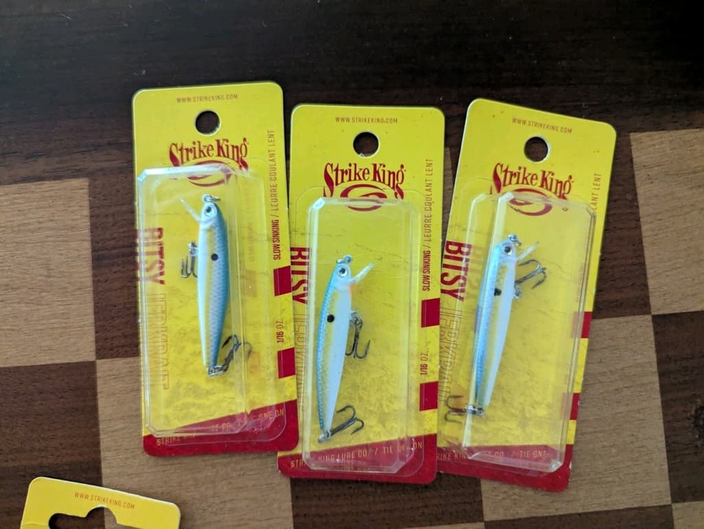 Lot 36x Strike King BITSY Jerkbaits Topwater Minnow DAWG Splash NEW - Image 7