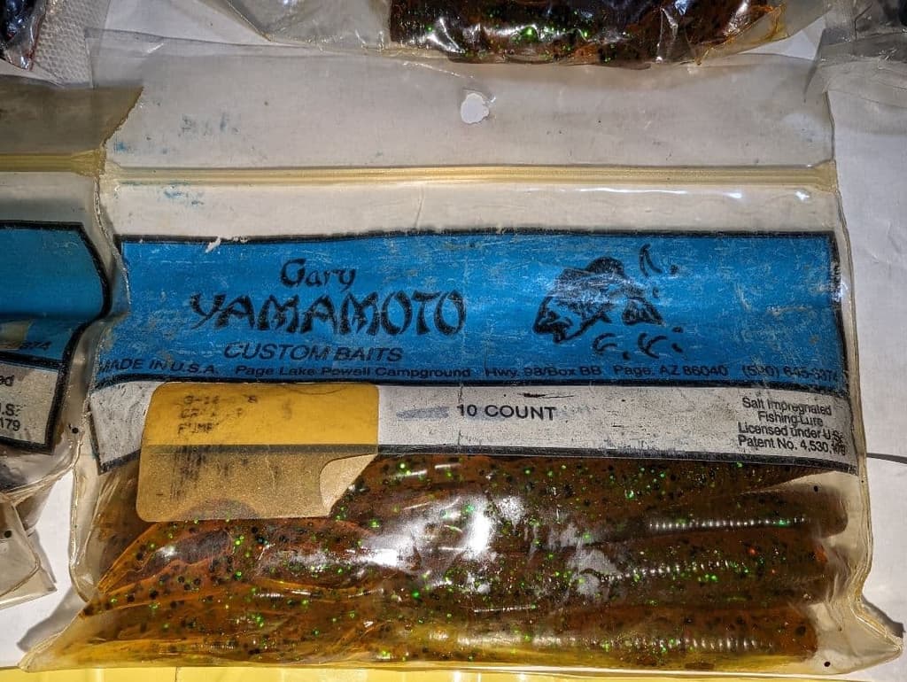 15-bag set of Gary Yamamoto creature baits, craw-type worms, and grub-type - Image 12