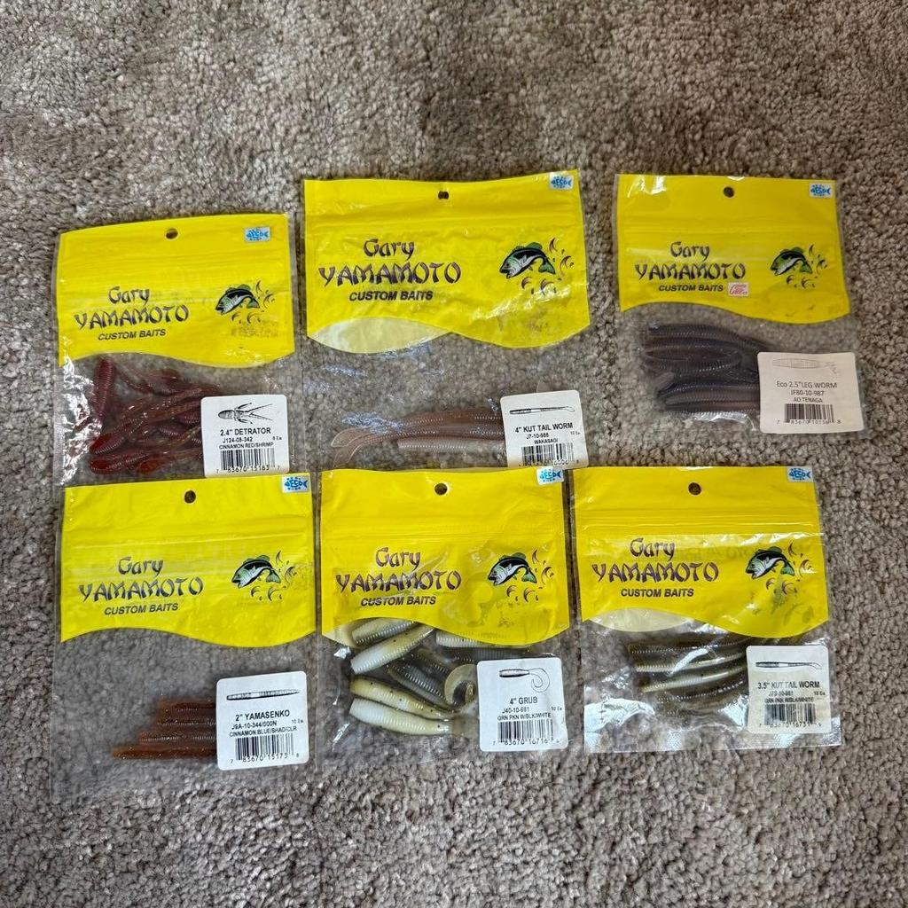 Gary Yamamoto soft lure set, Cut Tail, Yamasenko - Image 1