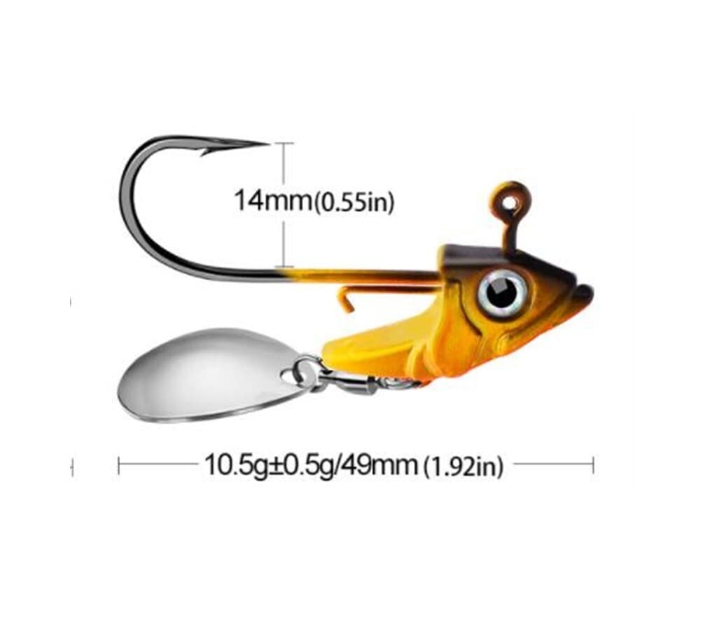 5PCS Fishing Lures Spinnerbait Spoon 10.5g Jigs Crankbait Artificial Hard Bait - Image 11