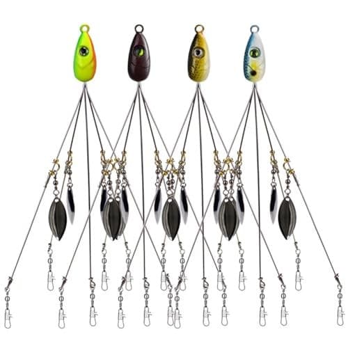 4Pack Premium18g 5 Arm Alabama Rig Head Umbrella Fishing Group Lures Bass  - Image 3
