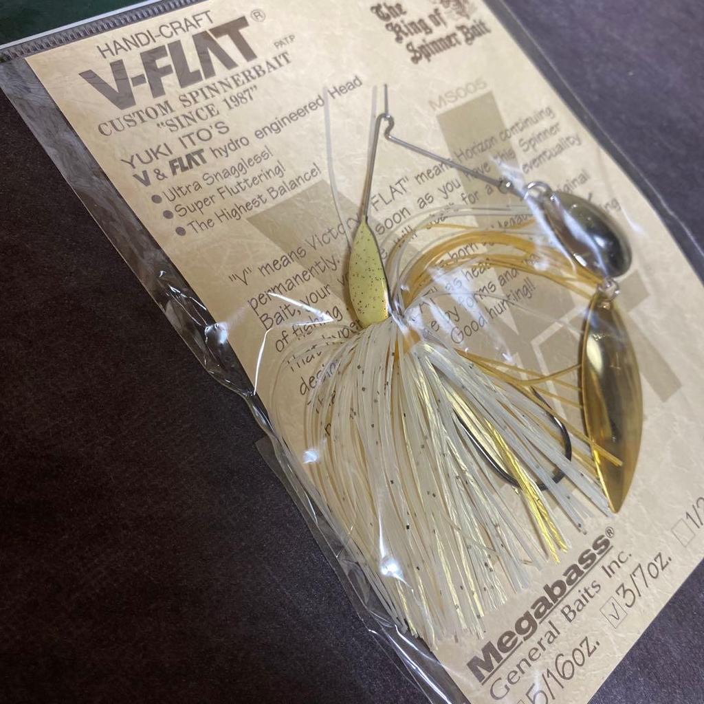 Megabass V-FLAT Spinnerbait H2 Color 3/7oz Japan Made New - Image 3