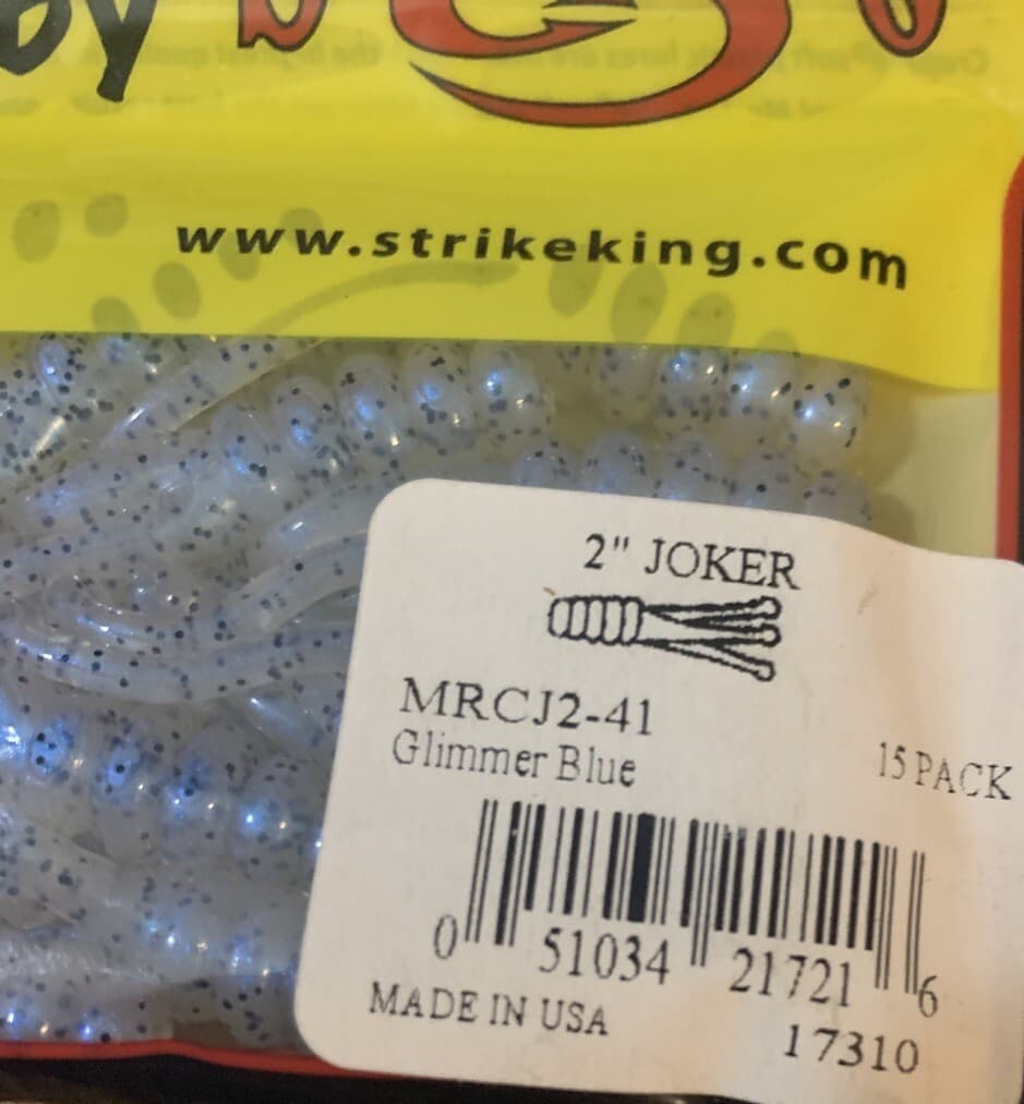 Mr. Crappie Strike King MRCJ2-41  2” Joker Glimmer Blue-1pk of 15pc-NEW-SHIP 24H - Image 3