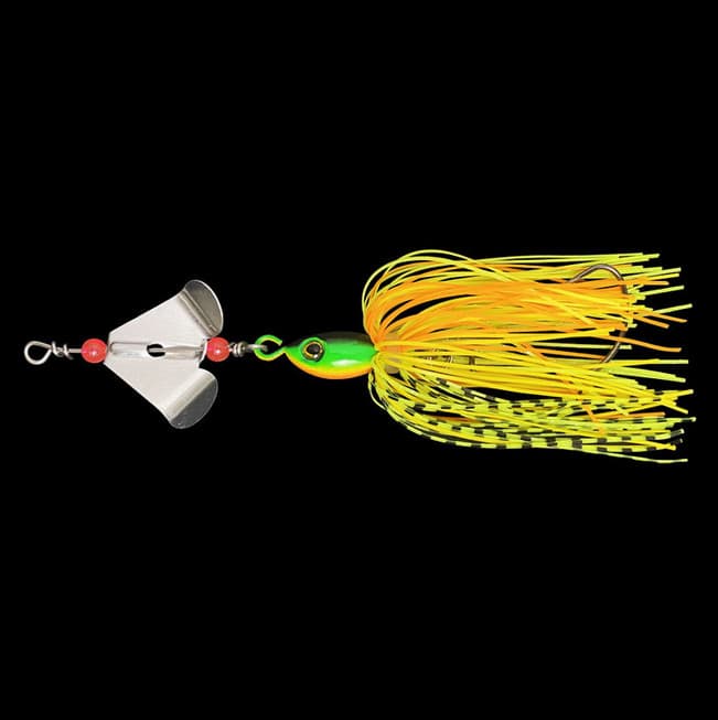 6pcs/set Spinnerbait Jig Head Rubber Skirts Fishing Lure Pike Bass Spinner Bait - Image 3