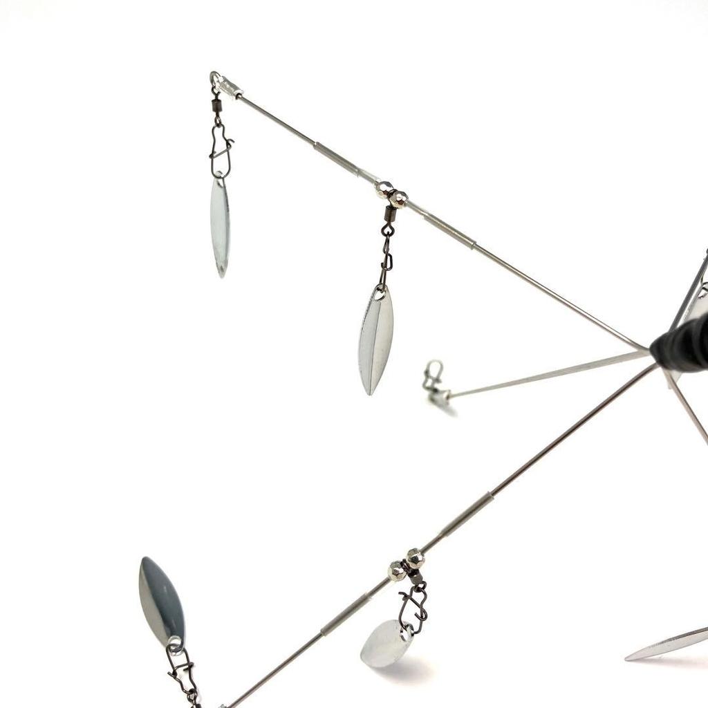 Alabama Rig Ghost Wire Similar Bait with Blade Silver Willow 8pcs Used - Image 4