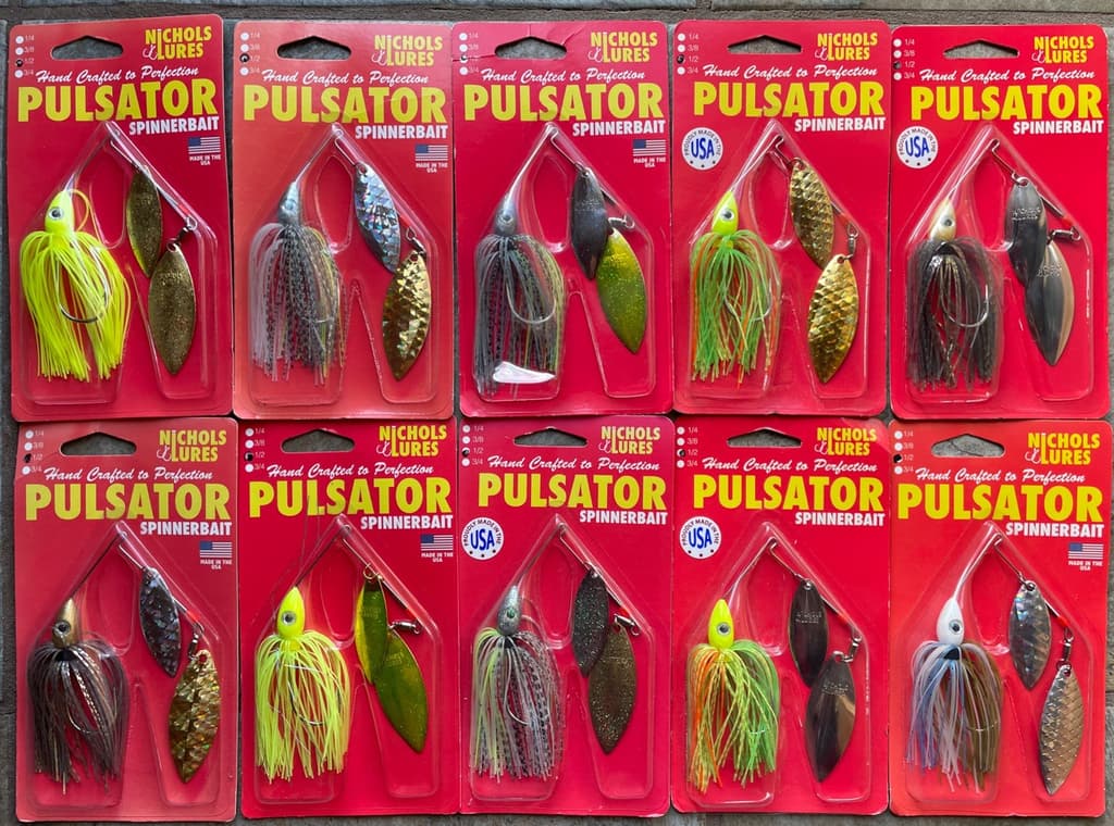 10 Nichols Pulsator Willow Blade Spinnerbait 1/2oz  Fishing Lure S1 - Image 1