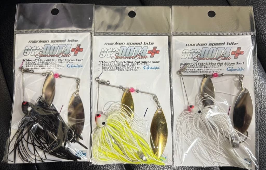 Moriken Speed Bite 912DOT4+ Spinnerbait 3 color set - Image 1
