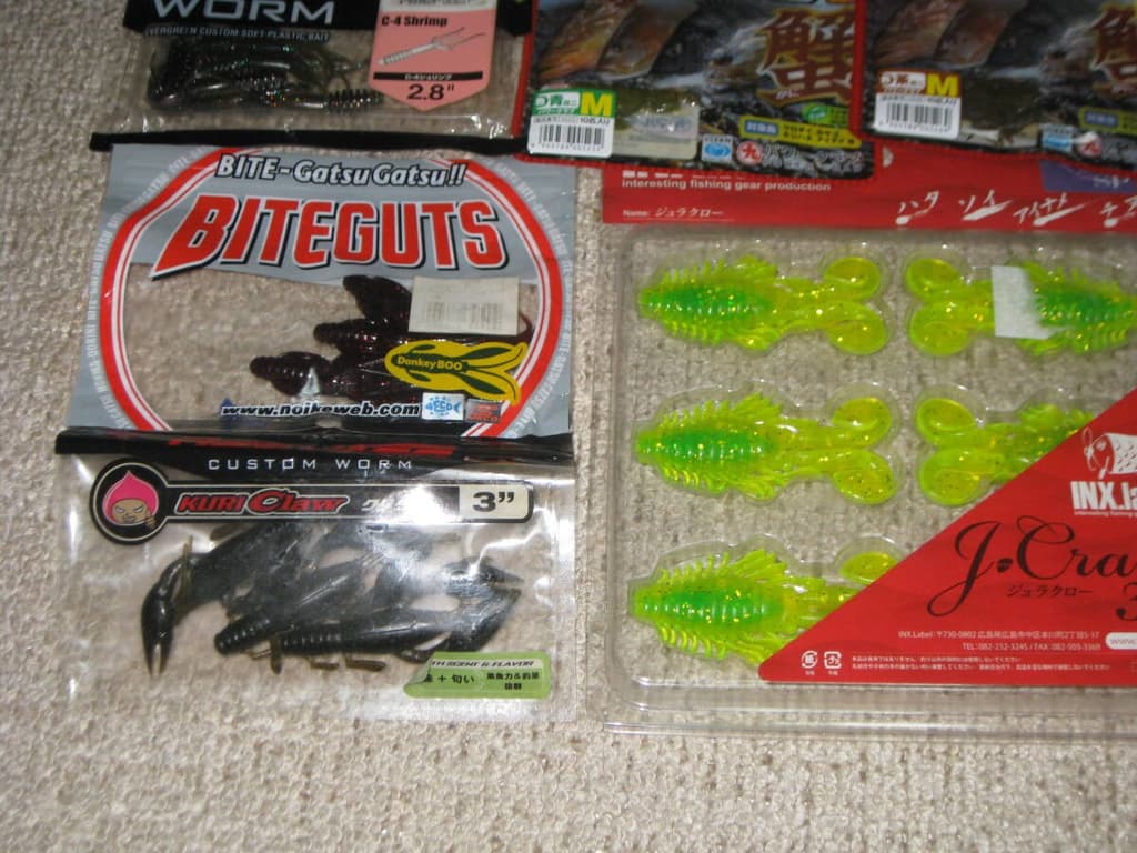 Chining worm set Gary Yamamoto INX.label Evergreen Marukyu Power Grub Rockfish - Image 3