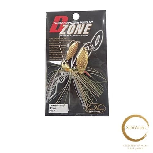 New Evergreen Spinnerbait D-Zone Double Willow Leaf 3/8oz Ayu #01 - Image 1