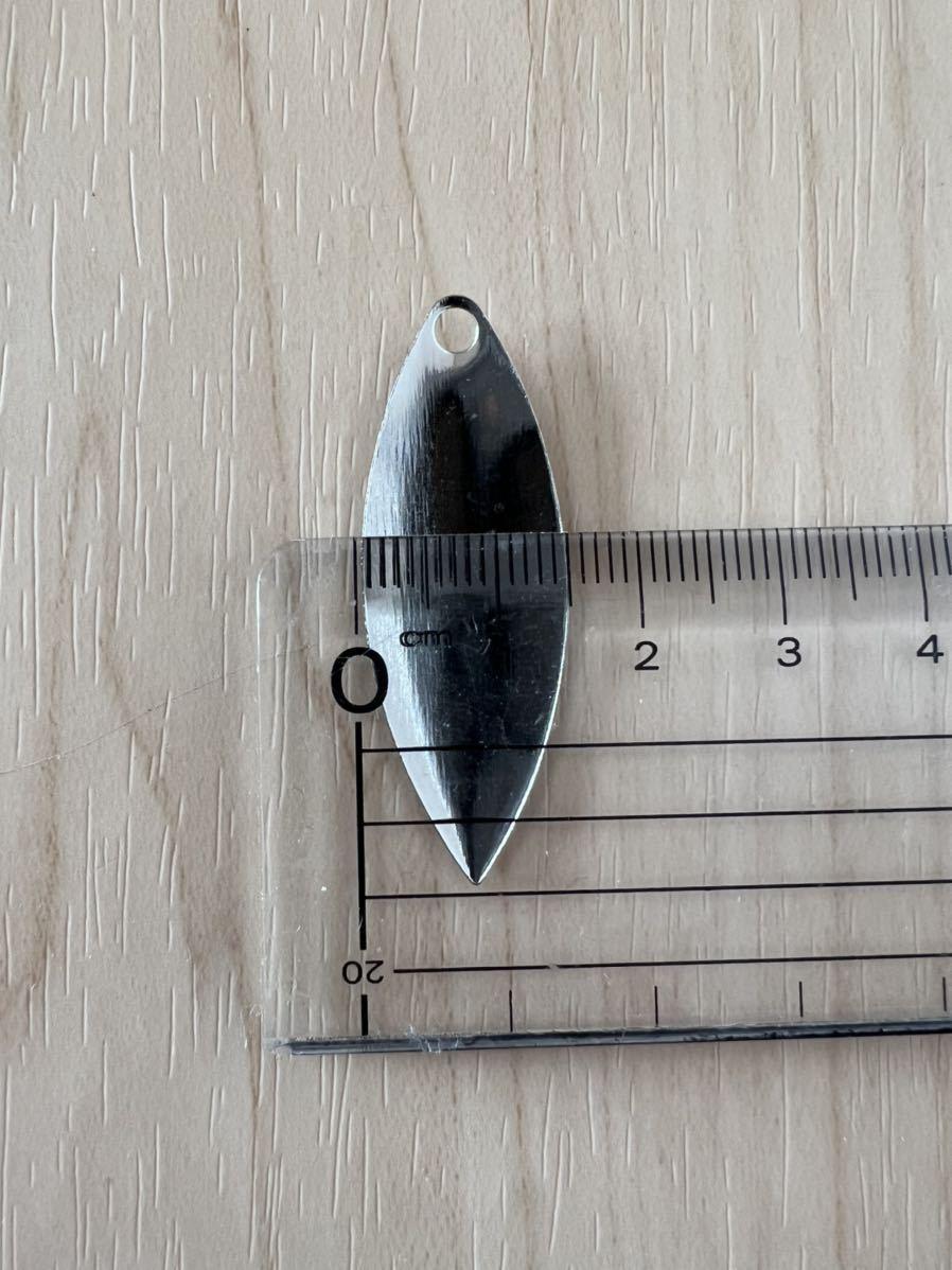 Blade Willow Leaf Spinnerbait Blade Tune 3.5" Silver for Alabama Rig Used - Image 3