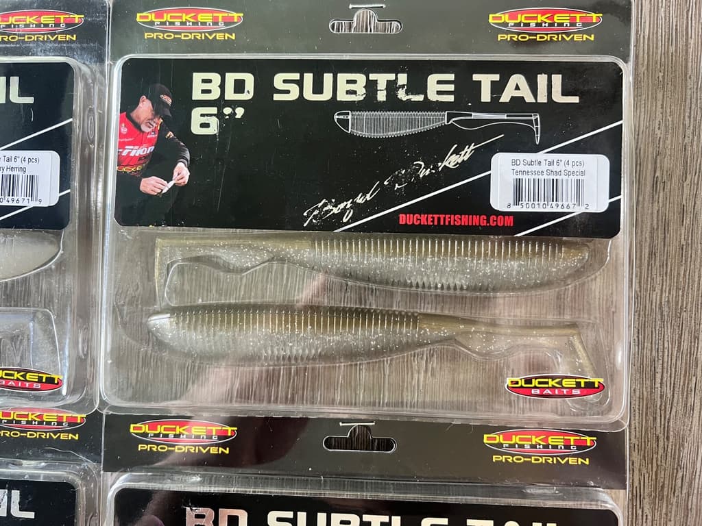 Duckett BD Subtle Tail 6inch Soft Plastic Swimbaits - 4 PACK FISHING LURE BUNDLE - Image 7