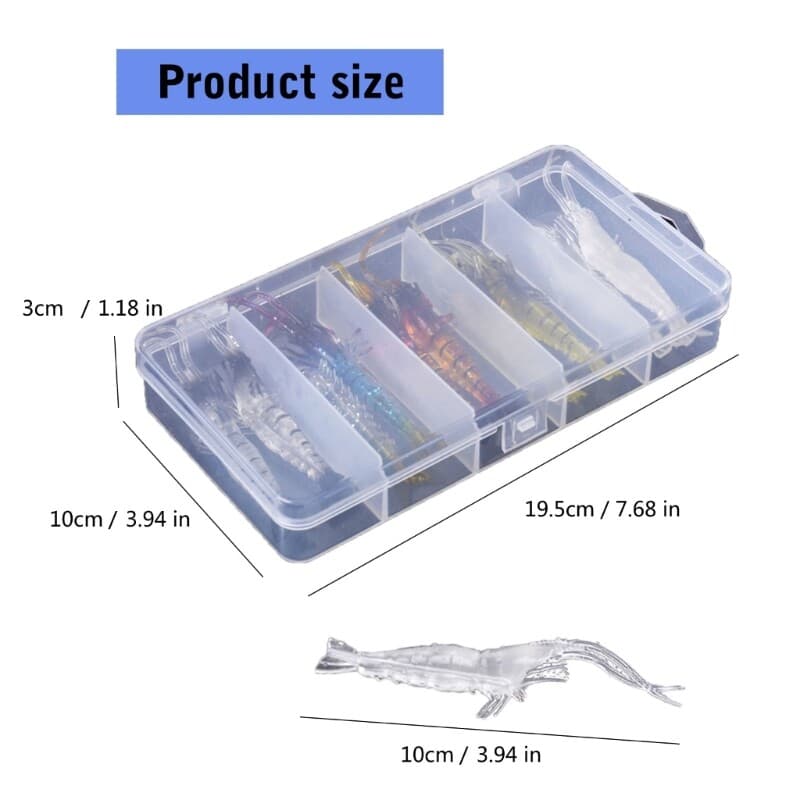 Fishing Accessories Shrimp Fishing Lures Fishing Jigs Silicone Artificial Baits - Image 8