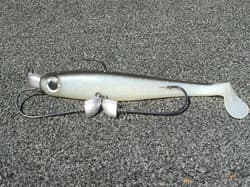 3/4 ounce 8/0 Mustad Hook Gun Metal True Lock Swimbait Head