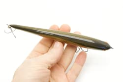 Classic wooden crankbait (smoked shiner)