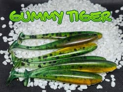 4" slickswim 6pk cw: gummy tiger
