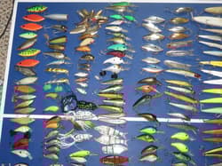 Huge Lot over 250 Lures Cordell Manns Rapala Rebel Strike King Lewis Creek Berkl - Thumbnail 3