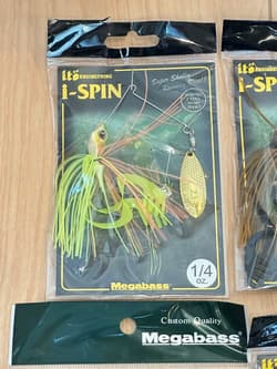 Megabass Spinnerbait V3 Bullet Shad, i-Spin set of 4, i-spin - Thumbnail 2