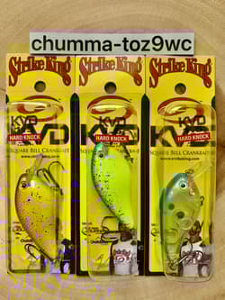 KVD1.5 (Lot Of 3) “Hard Knock” Square-bill Crankbait, Strike King, Bass, NWT! - Thumbnail 2