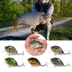 Lixada 6cm 15g 5PCS Fishing Lures + Barbed Treble Hooks Fishing Accessories - Thumbnail 11