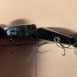 Rare Roman Made Roman Trick Black Red Tail Rubber Lip Swimbait Lure No Box Used - Thumbnail 4