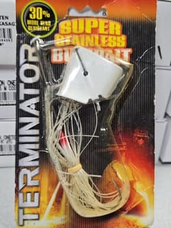Discontinued Terminator 1/2oz SUPER STAINLESS BUZZBAIT...Casper...NOC!!! - Thumbnail 1