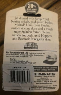 Rare Terminator Super Stainless Spinnerbait Lot Of 3  - Thumbnail 6