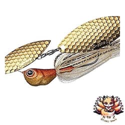NEW Evergreen Spinnerbait D-Zone 3/4oz Double Willow Leaf #09 Gold Rush - Thumbnail 1