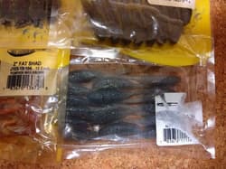 Gary Yamamoto 2 inch FAT SHAD 4 pack set - Thumbnail 3