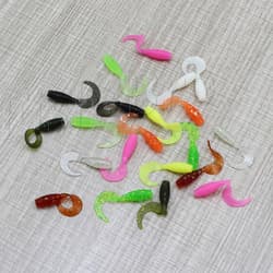100 PCS 3 cm Soft Fishing Lure Kit with Case Swimbait for Bass Crappie Trout - Thumbnail 6