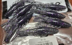 2.5 3.5 4" Tubes Strike King Coffee Berkley Powerbait Yum Xzone Z-Man Goby Green - Thumbnail 5