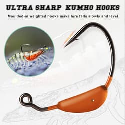 Pre-rigged TPE Fishing Lures 3.5in 0.4oz Soft Swimbaits for Freshwater Saltwater - Thumbnail 6