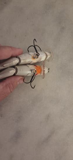 Lot Of (2) Strike King Wake Shad King Shad 4" Swim Bait Wake Bait Jointed Bass - Thumbnail 6