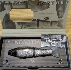 Roman Made Negotiator Limited Color Glitter Black Fishing Bait Swimbait  JP New - Thumbnail 1