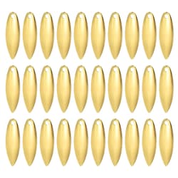 PATIKIL Fishing Lure Blades 1x0.3" Pack of 50 for Willow Leaf Lure Making DIY, G - Thumbnail 1