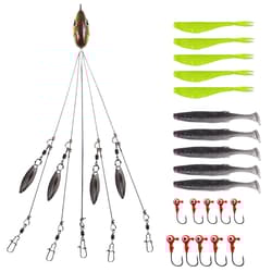 Owemtao Alabama Rig Kit 5 Arms Bass Fishing Kit with Pre-Rigged Swimbaits and... - Thumbnail 1