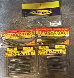 Deps sakamata shad 5inch Strike King Lot New - Thumbnail 1