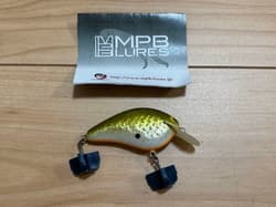 MPB LURES Wild Weazel Crankbait Flat Side Foil Root Beer New Unused - Thumbnail 2