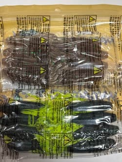 Gary Yamamoto Worm Set Fat Squid Cinnamon Green Flake  so - Thumbnail 3