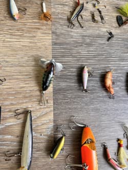 VINTAGE fishing Lure lot of 60 Plus+ Tackle Box+ Fishing Accessories - Thumbnail 14