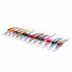 12pcs/set 16.5cm/27.9g Trolling Bait Minnow Fishing Lure Bass Swimbait Wobbler - Thumbnail 3