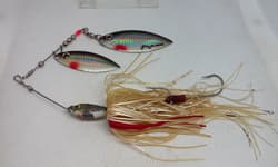 Vtg Bagley SpinnerBait Prizm Image Shad/Wht/Gld 1/2oz  Spinnerbait fishing Lure - Thumbnail 1