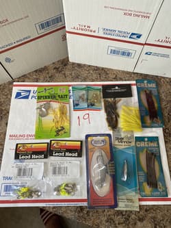 Vintage Johnson Silver Minnow Weedless Wonder  And Extra Fishing Accessories - Thumbnail 8