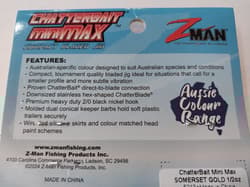 ZMan Chatterbait Mini Max 1/2oz Somerset Gold Fishing Lure - Thumbnail 5